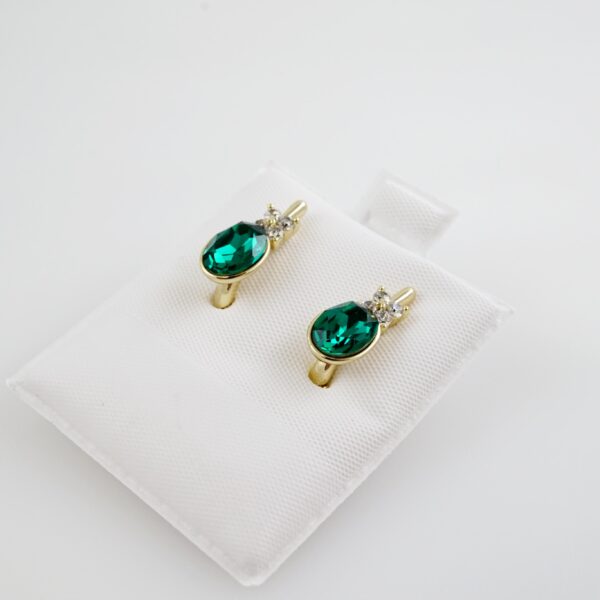 Aretes de Acero Inoxidable Bañados en Oro 14K – AL-EA0147
