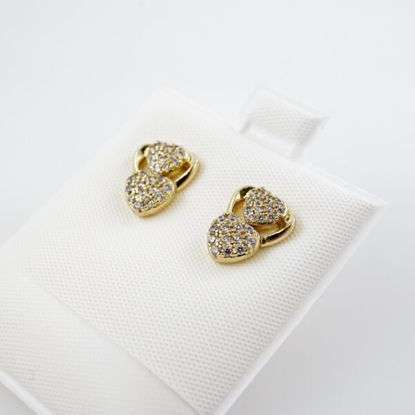 Aretes de Acero Inoxidable Bañados en Oro 14K – AL-EA0152