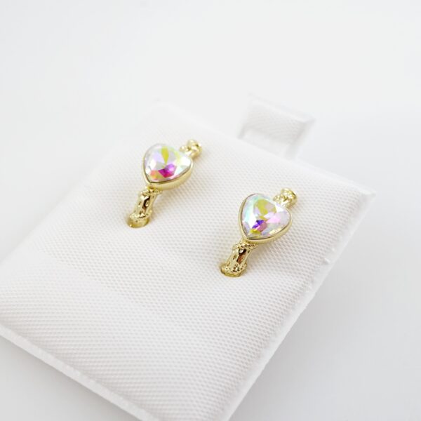 Aretes de Acero Inoxidable Bañados en Oro 14K – AL-EA0144