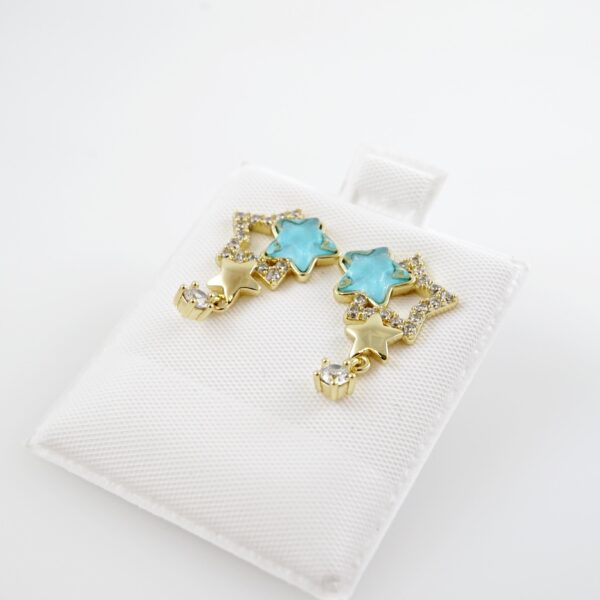 Aretes de Acero Inoxidable Bañados en Oro 14K – AL-EA0142