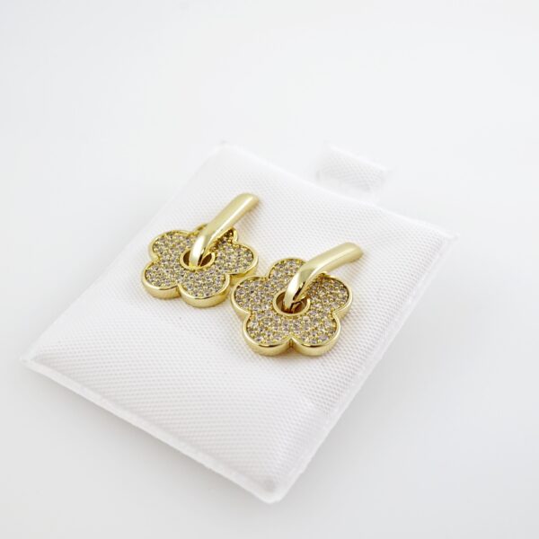 Aretes de Acero Inoxidable Bañados en Oro 14K – AL-EA0138
