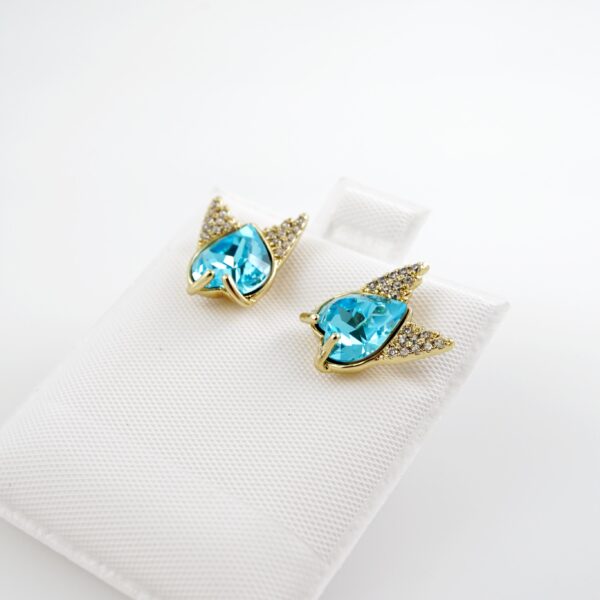 Aretes de Acero Inoxidable Bañados en Oro 14K – AL-EA0139