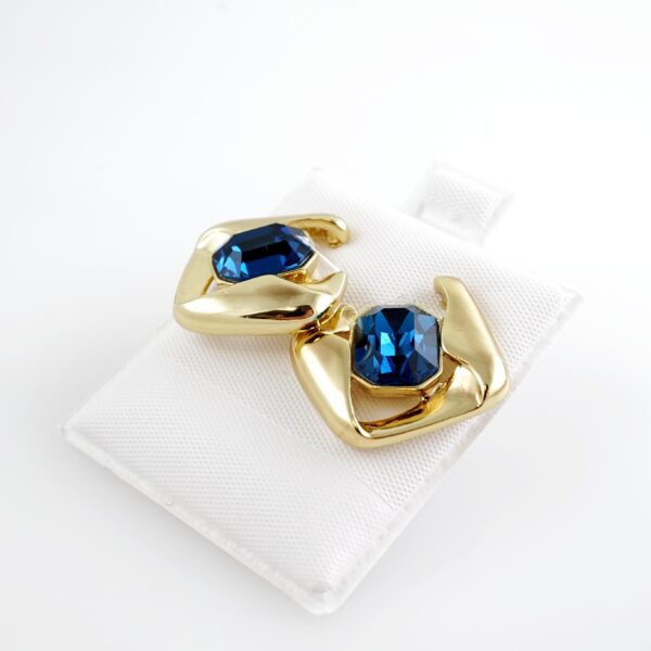 Aretes de Acero Inoxidable Bañados en Oro 14K – AL-EA0137