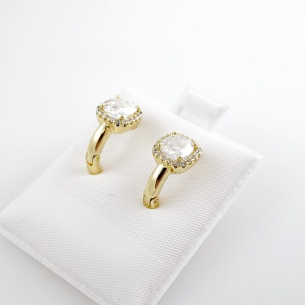 Aretes de Acero Inoxidable Bañados en Oro 14K – AL-EA0129