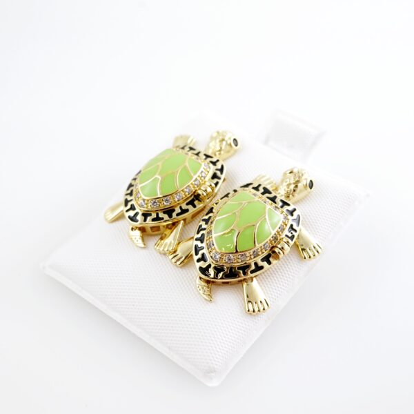 Aretes de Acero Inoxidable Bañados en Oro 14K – AL-EA0159