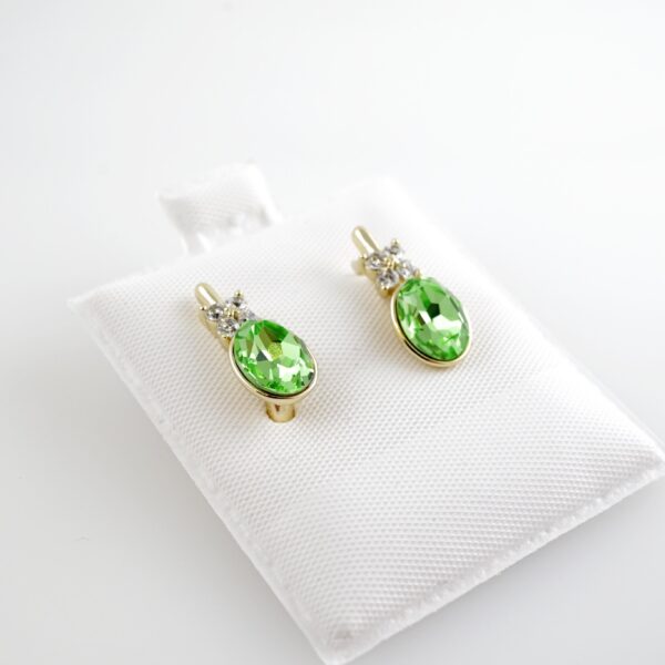 Aretes de Acero Inoxidable Bañados en Oro 14K – AL-EA0180