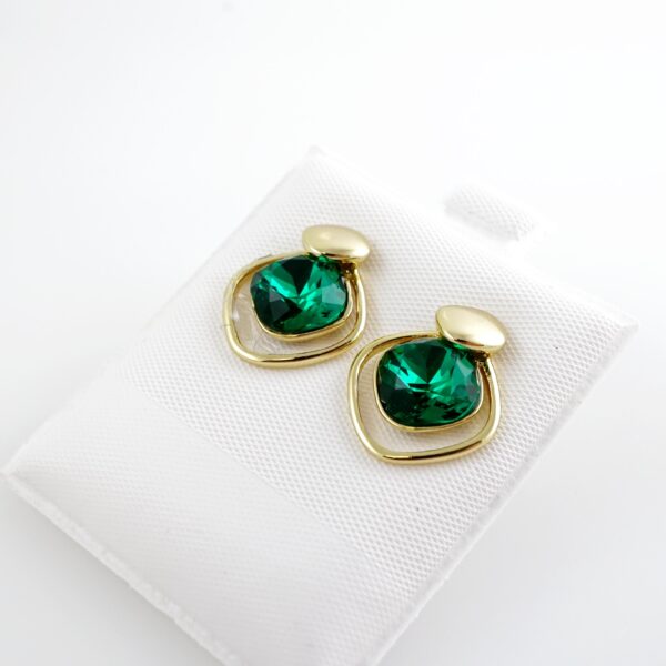 Aretes de Acero Inoxidable Bañados en Oro 14K – AL-EA0190