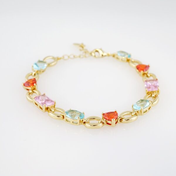 Brazalete de Acero Inoxidable Bañado en Oro 14K – BR012