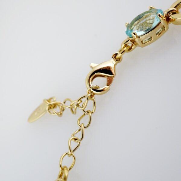 Brazalete de Acero Inoxidable Bañado en Oro 14K – BR012 - Imagen 3