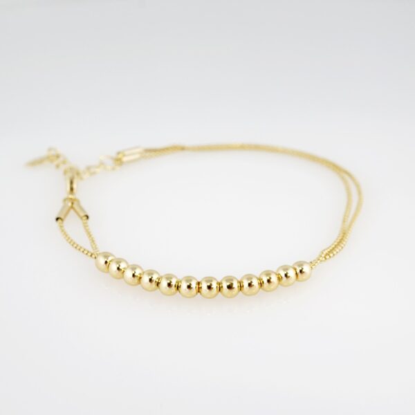Brazalete de Acero Inoxidable Bañado en Oro 14K – BR011
