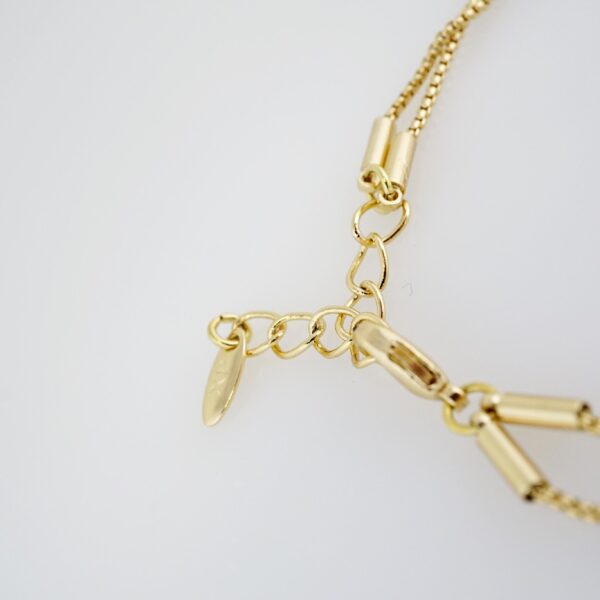 Brazalete de Acero Inoxidable Bañado en Oro 14K – BR011 - Imagen 3