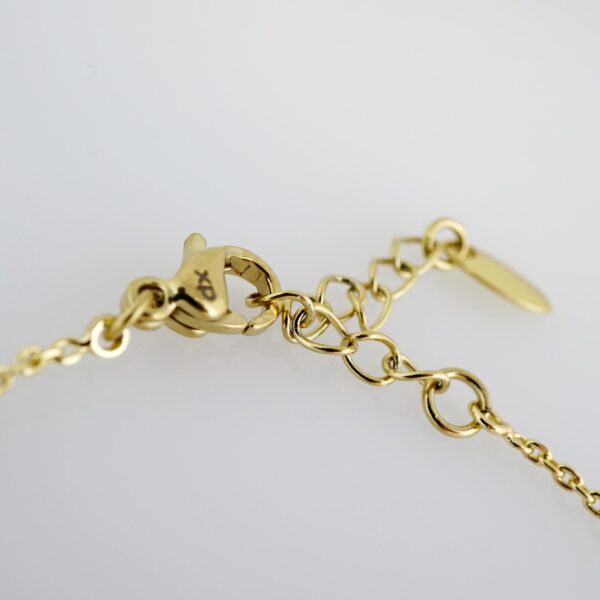 Brazalete de Acero Inoxidable Bañado en Oro 14K – BR010 - Imagen 3