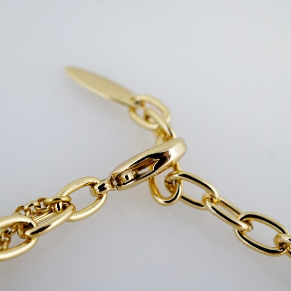Brazalete de Acero Inoxidable Bañado en Oro 14K – BR009 - Imagen 3