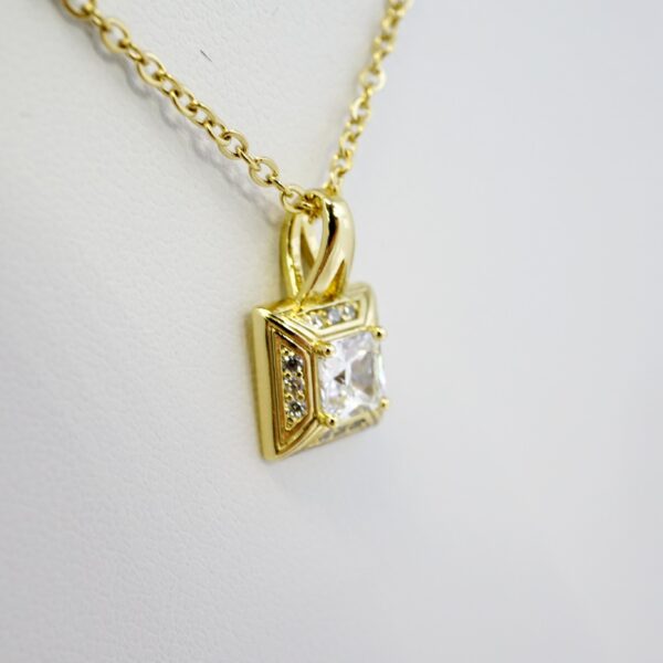 Gargantilla de Acero Inoxidable Bañada en Oro 14K – SET0058 - Imagen 3