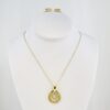 Gargantilla de Acero Inoxidable Bañada en Oro 14K – SET0061