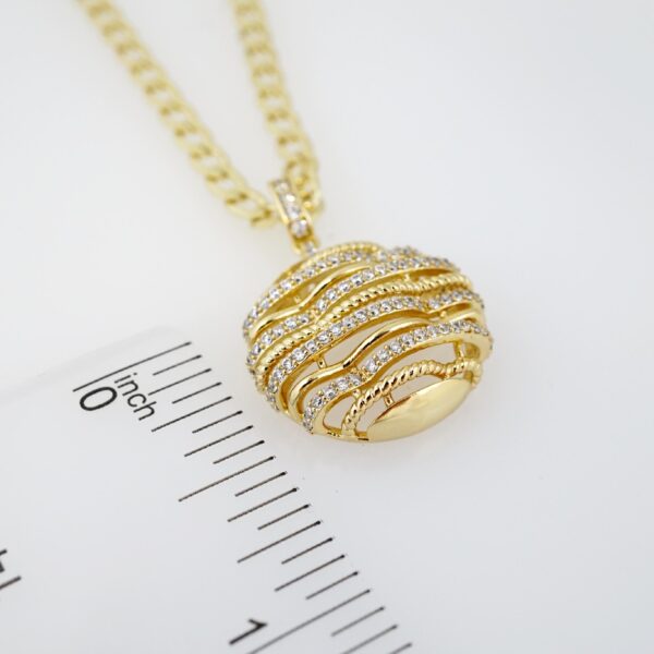 Cadena de Acero Bañada en Oro 14k - CH003 - Imagen 3