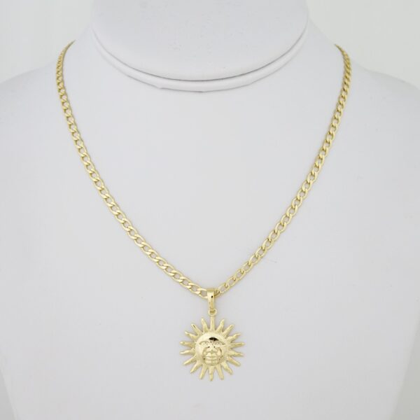 Cadena de Acero Bañada en Oro 14k - CH002