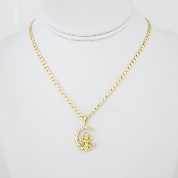 Cadena de Acero Bañada en Oro 14k - CH004