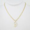 Cadena de Acero Bañada en Oro 14k - CH005