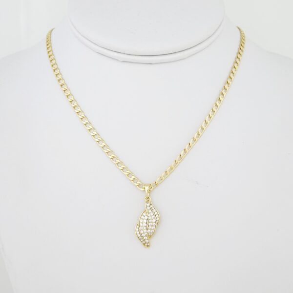 Gargantilla de Acero Bañada en Oro 14k - CH006