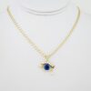 Cadena de Acero Bañada en Oro 14k - CH009