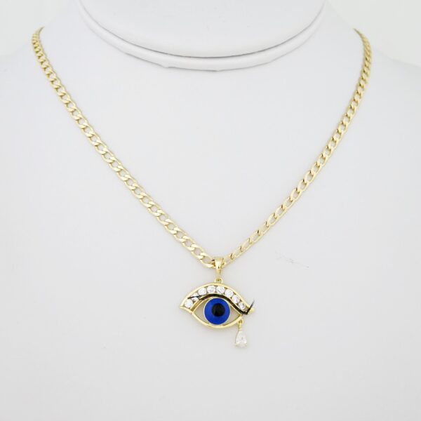 Cadena de Acero Bañada en Oro 14k - CH009