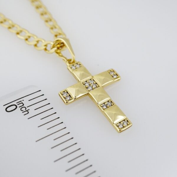 Cadena de Acero Bañada en Oro 14k - CH034 - Imagen 3