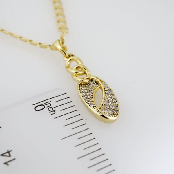 Cadena de Acero Bañada en Oro 14k - CH010 - Imagen 3
