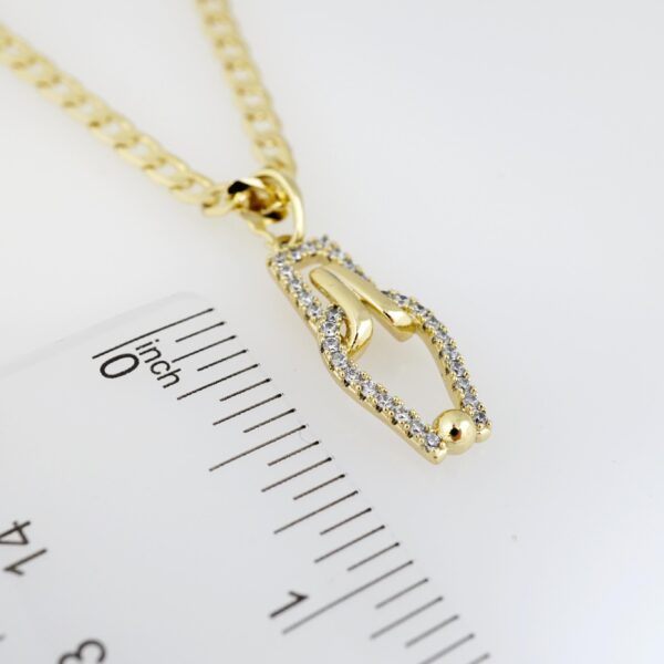 Cadena de Acero Bañada en Oro 14k - CH011 - Imagen 3