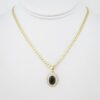 Cadena de Acero Bañada en Oro 14k - CH015