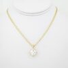 Cadena de Acero Bañada en Oro 14k - CH023