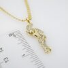 Cadena de Acero Bañada en Oro 14k - CH025 - Imagen 3