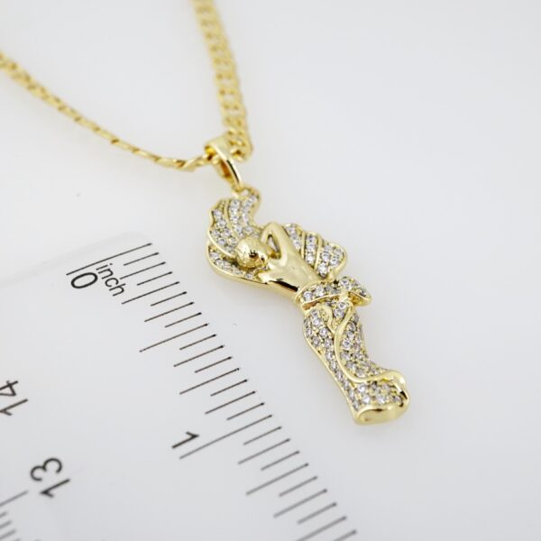 Cadena de Acero Bañada en Oro 14k - CH025 - Imagen 3