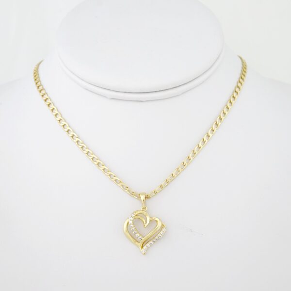 Cadena de Acero Bañada en Oro 14k - CH035