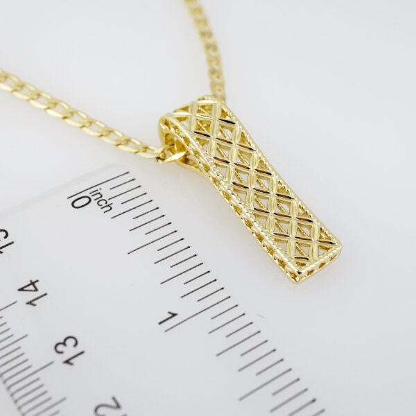 Cadena de Acero Bañada en Oro 14k - CH014 - Imagen 3