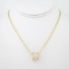 Cadena de Acero Bañada en Oro 14k - CH027