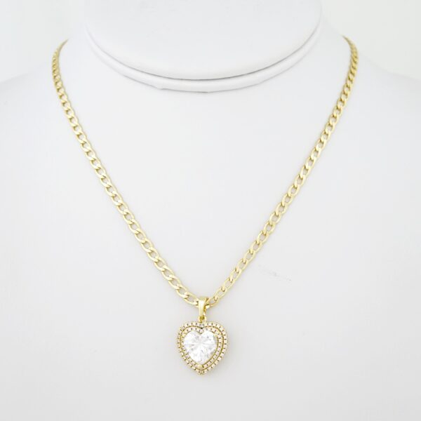 Cadena de Acero Bañada en Oro 14k - CH021
