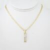 Cadena de Acero Bañada en Oro 14k - CH016