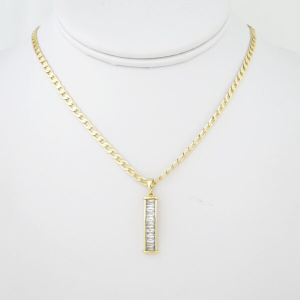 Cadena de Acero Bañada en Oro 14k - CH016