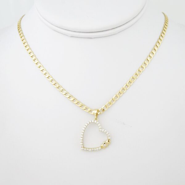 Cadena de Acero Bañada en Oro 14k - CH030
