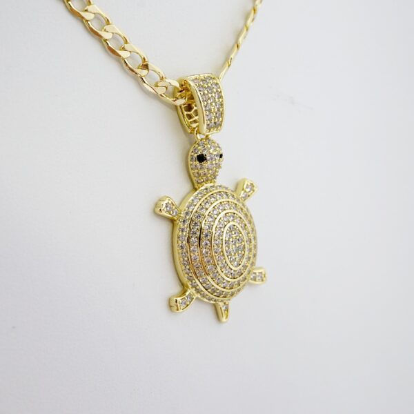 Cadena de Acero Bañada en Oro 14k - CH029 - Imagen 2