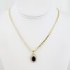 Cadena de Acero Bañada en Oro 14k - CH012