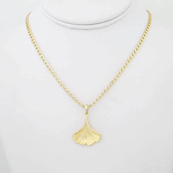 Cadena de Acero Bañada en Oro 14k - CH020