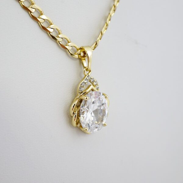 Cadena de Acero Bañada en Oro 14k - CH033 - Imagen 2