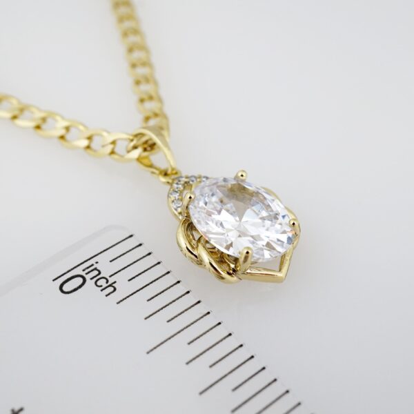 Cadena de Acero Bañada en Oro 14k - CH033 - Imagen 3