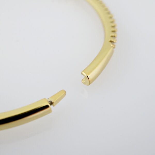 Manilla de Acero Bañada en Oro 14k - BA002 - Imagen 3