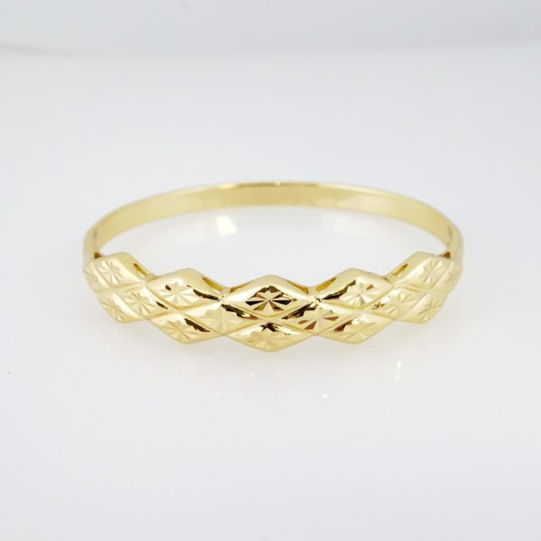 Manilla de Acero Bañada en Oro 14k - BA003