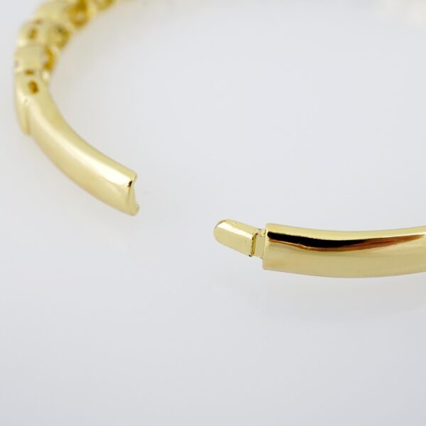 Manilla de Acero Bañada en Oro 14k - BA006 - Imagen 3