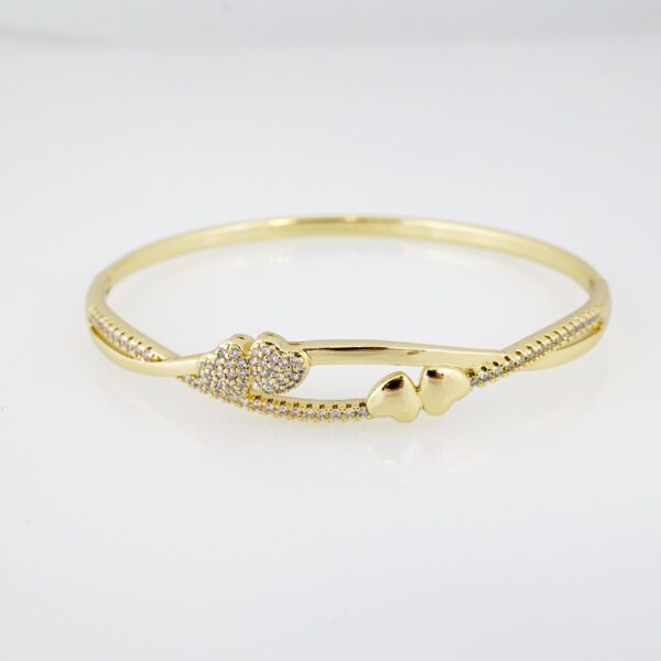Manilla de Acero Bañada en Oro 14k - BA007