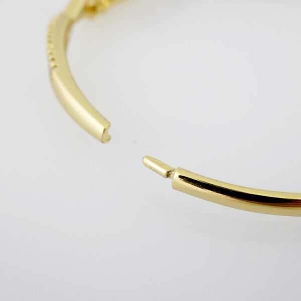Manilla de Acero Bañada en Oro 14k - BA007 - Imagen 3